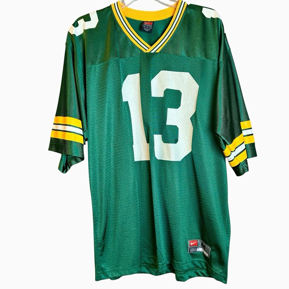 Vintage 90s Nike Green Bay Packers Custom Dalton #13 Football Jersey Size Medium